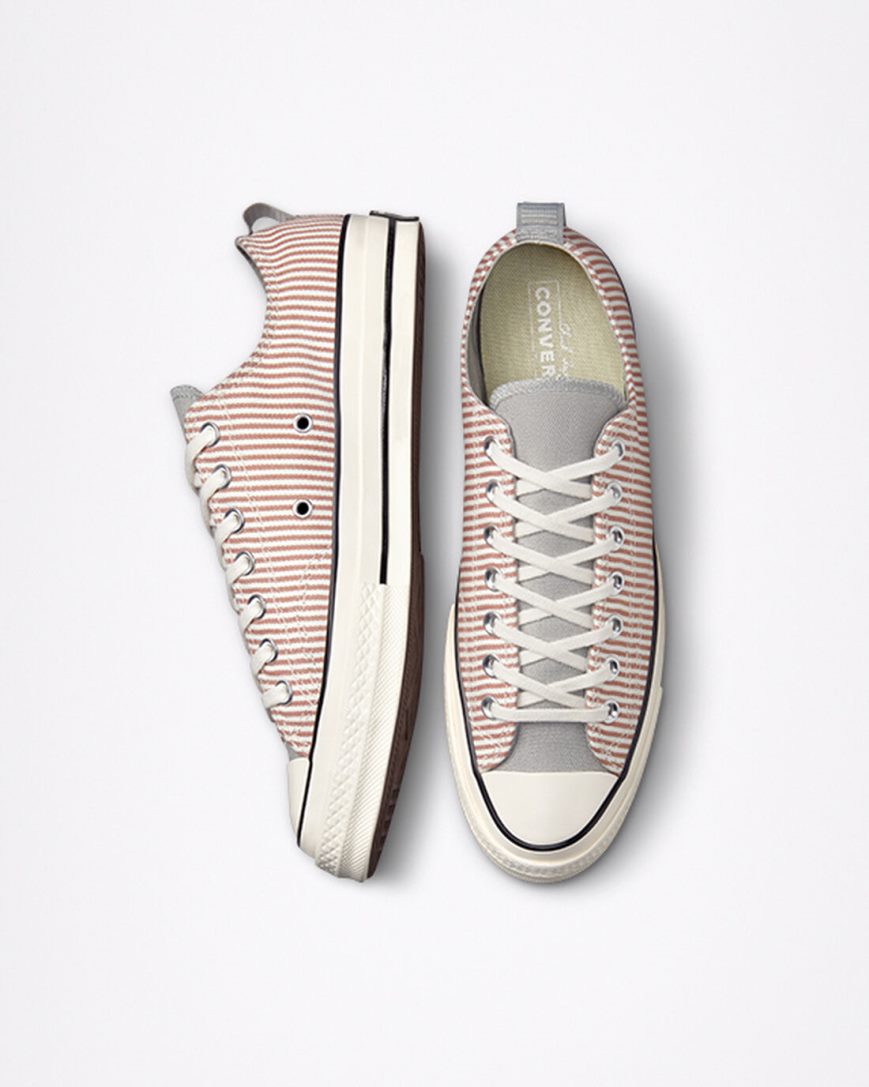 Dámské Boty Nízké Converse Chuck 70 Crafted Stripe Olivy Zelené | CZ 31DEF72